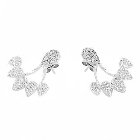 CZ Tear Jacket Studs