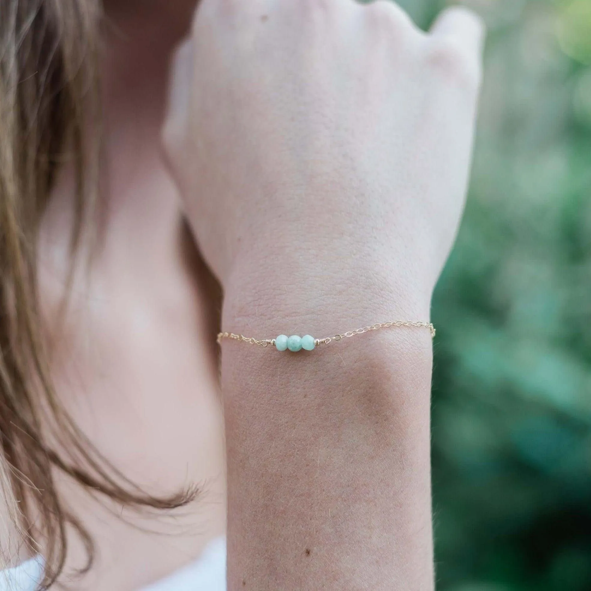 Dainty Amazonite Gemstone Bracelet