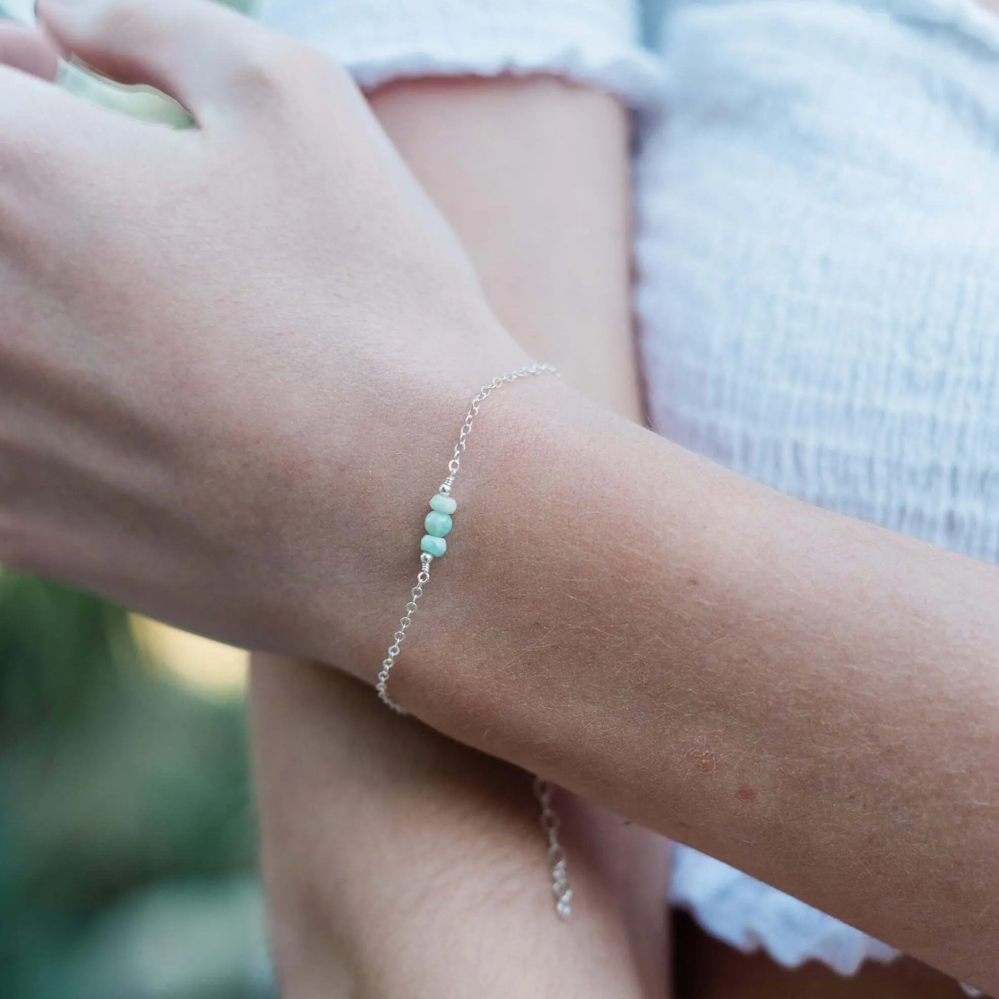 Dainty Amazonite Gemstone Bracelet