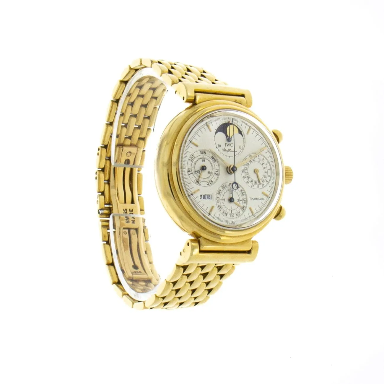 DaVinci Perpetual Calendar Chronograph Tourbillon with a Yellow Gold Bracelet