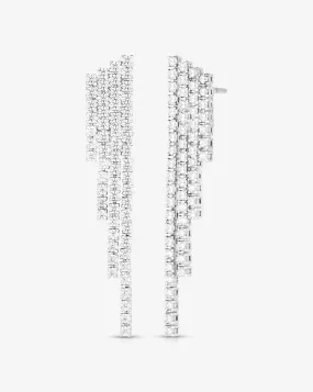 Deco Diamond Waterfall Earrings