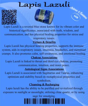 Descriptive Cards - Precious Stones & Crystals - Lapis Lazuli