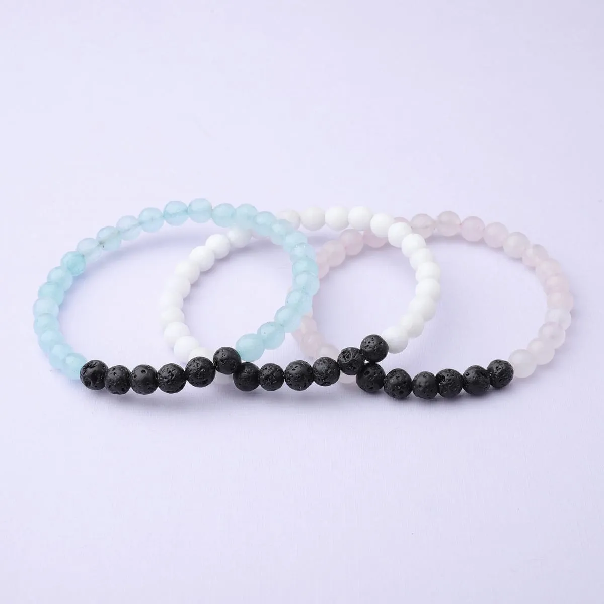 Diffuser Bracelet 3-Pack (Blue/Pink)