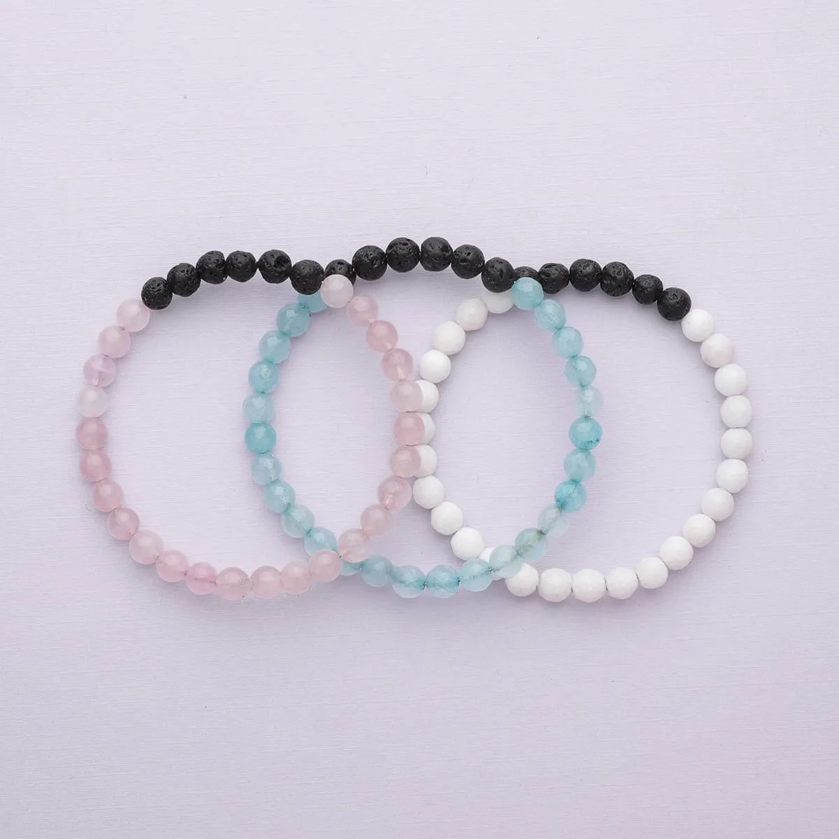 Diffuser Bracelet 3-Pack (Blue/Pink)