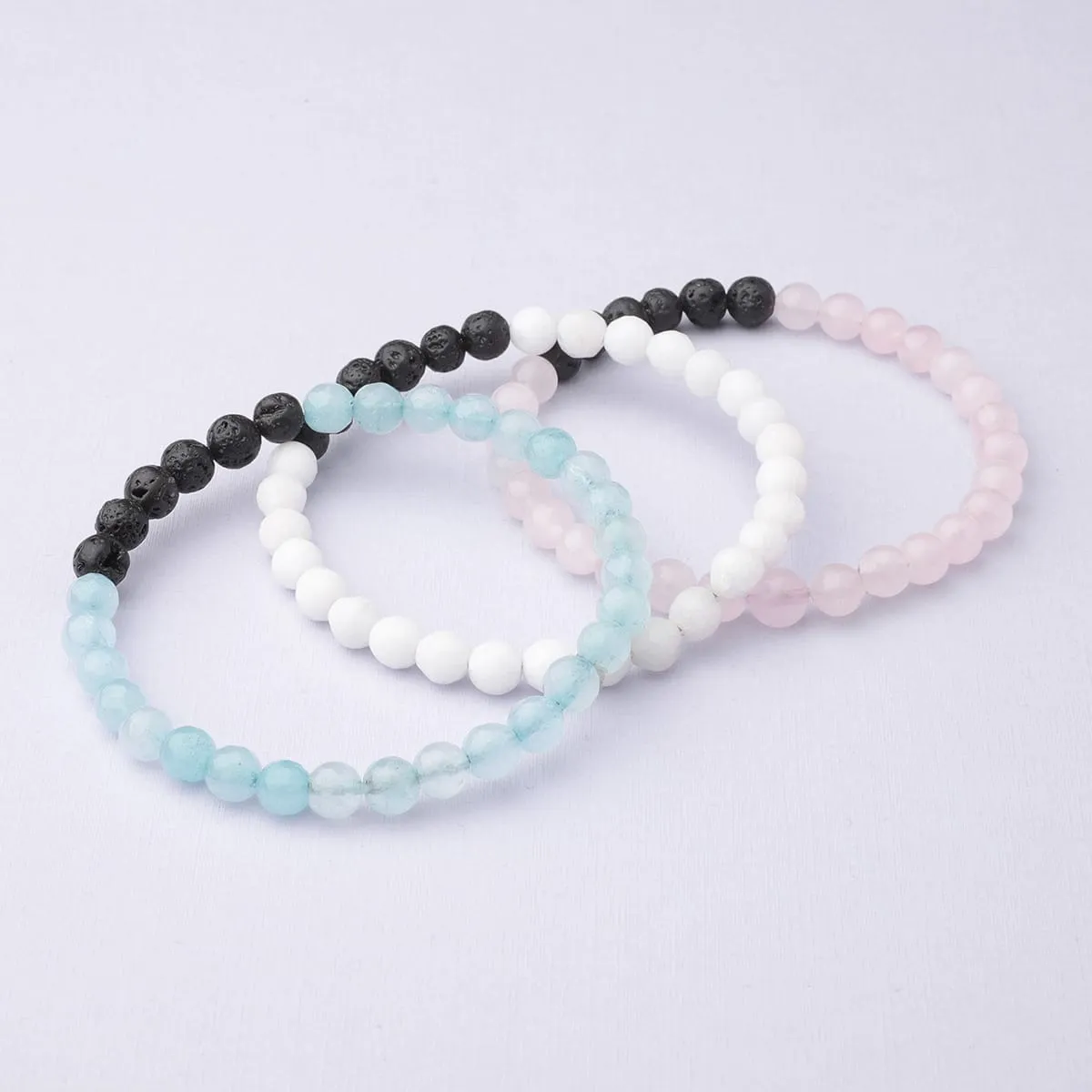 Diffuser Bracelet 3-Pack (Blue/Pink)