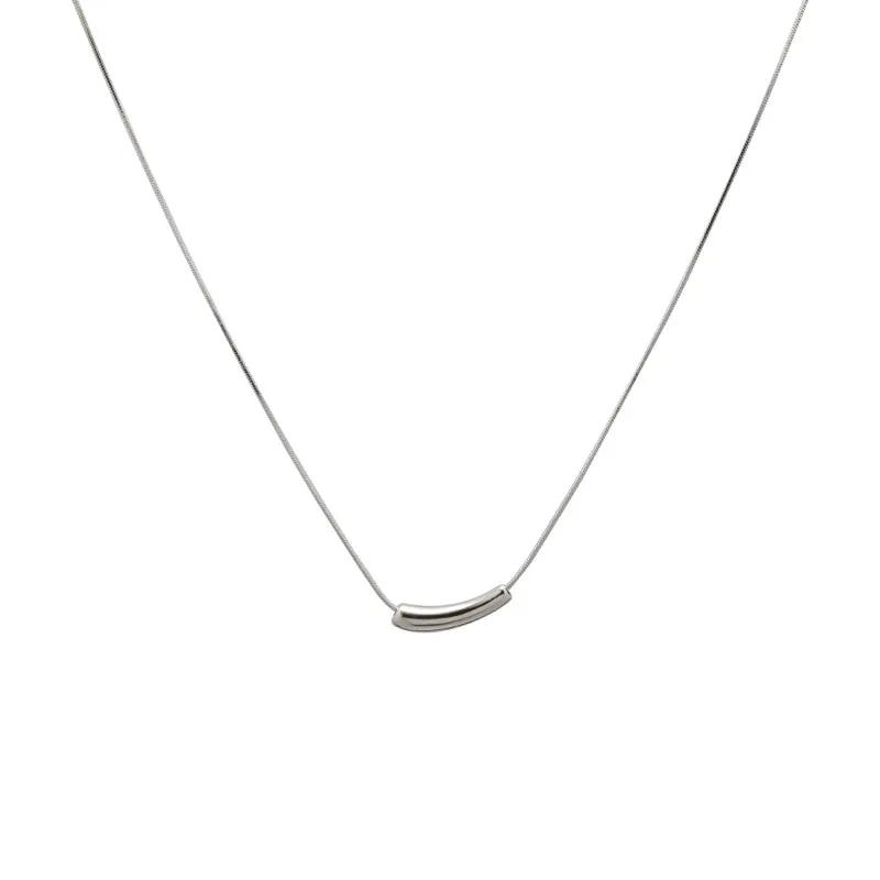 Fashion Casual Minimalism Curve Charms Snake Bone Chain Choker Necklaces Pendants For Women