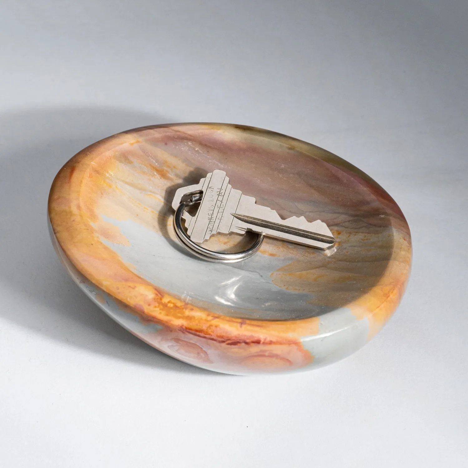 Genuine Polished Polychrome Jasper Dish (1.1 lbs)