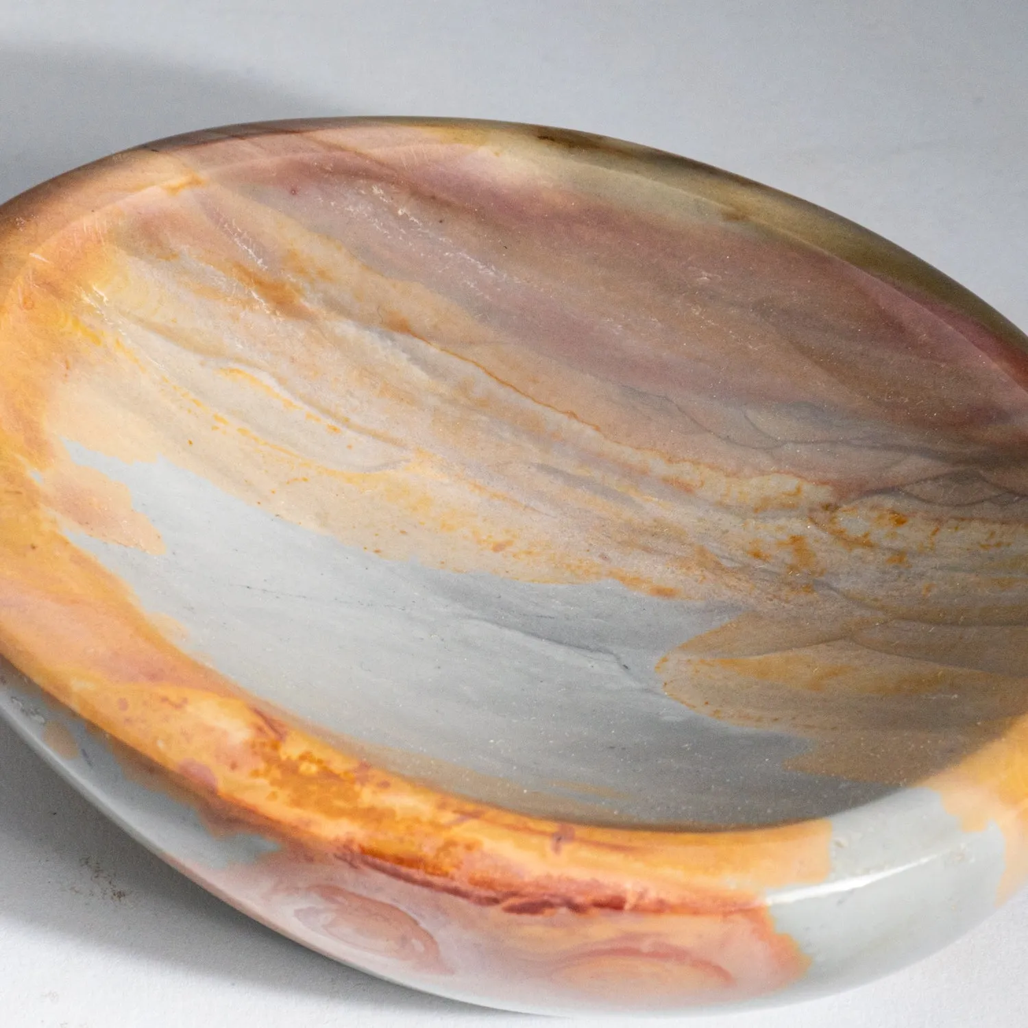 Genuine Polished Polychrome Jasper Dish (1.1 lbs)