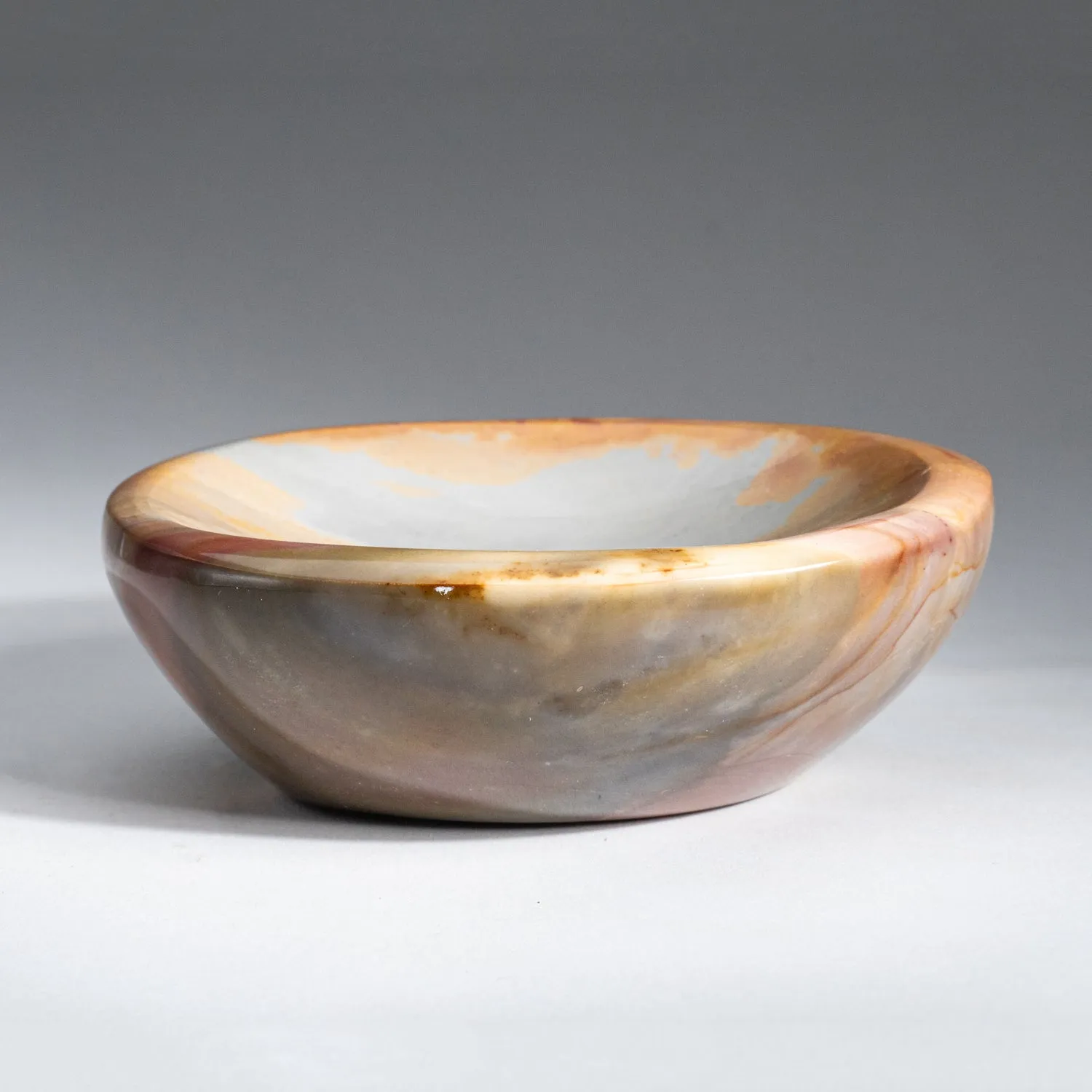 Genuine Polished Polychrome Jasper Dish (1.1 lbs)