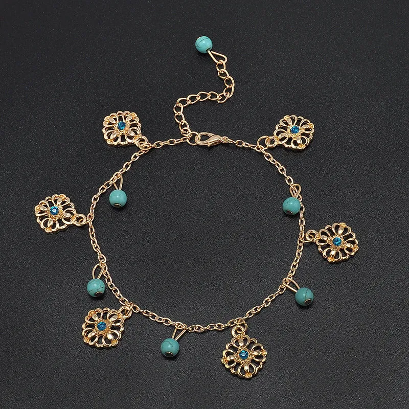 Gold Color Sexy Boho Anklets Foot Chain Charm