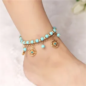 Gold Color Sexy Boho Anklets Foot Chain Charm