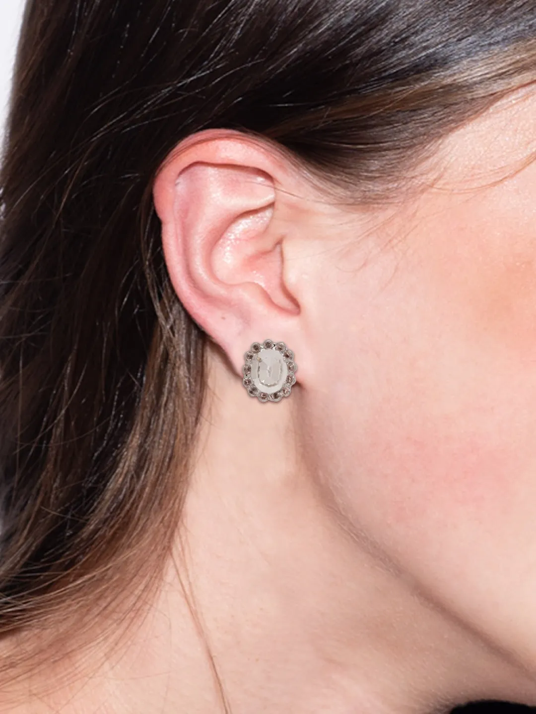 Graycen Round Stud Earring - ECY5PDSNB