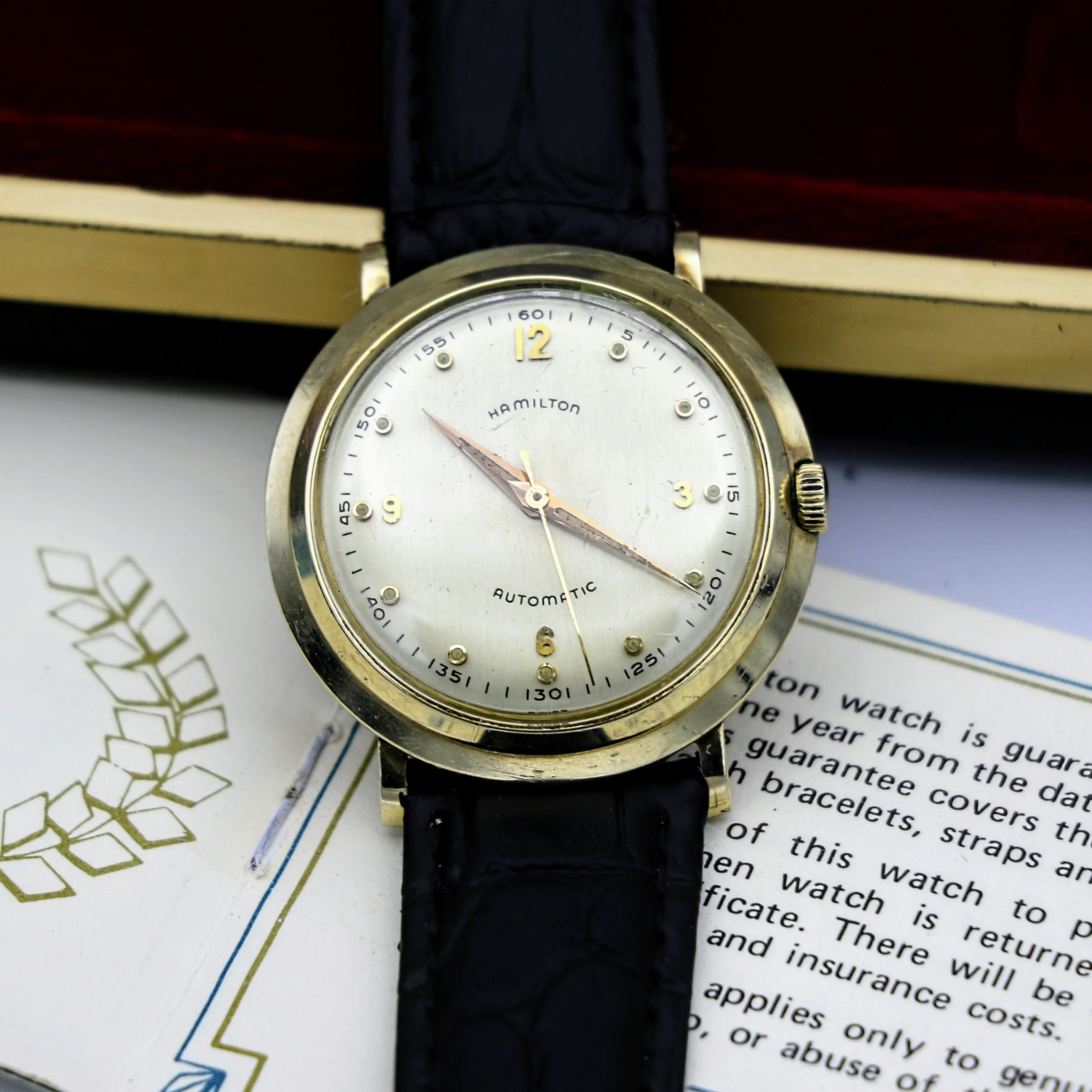 HAMILTON 1950's Automatic K-456 Watch Swiss Made Vintage Wristwatch in BOX!