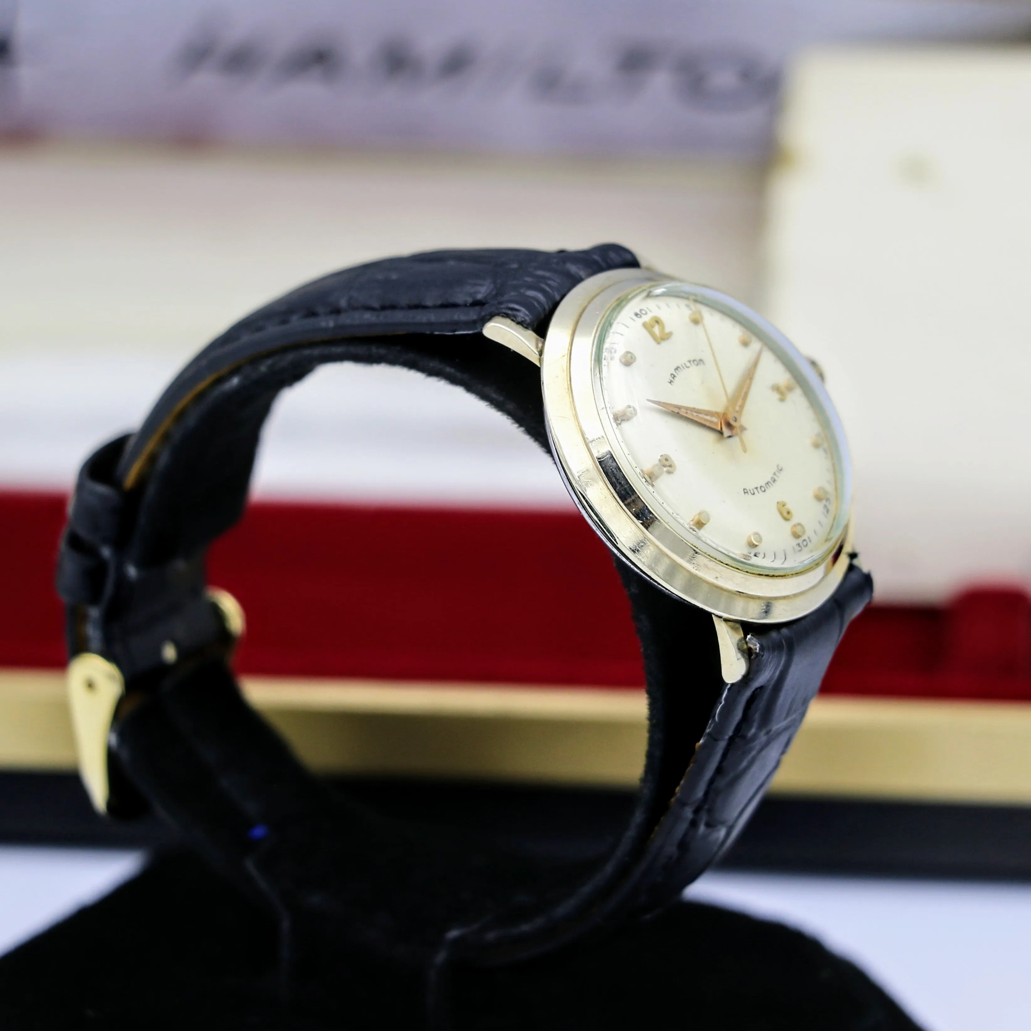 HAMILTON 1950's Automatic K-456 Watch Swiss Made Vintage Wristwatch in BOX!