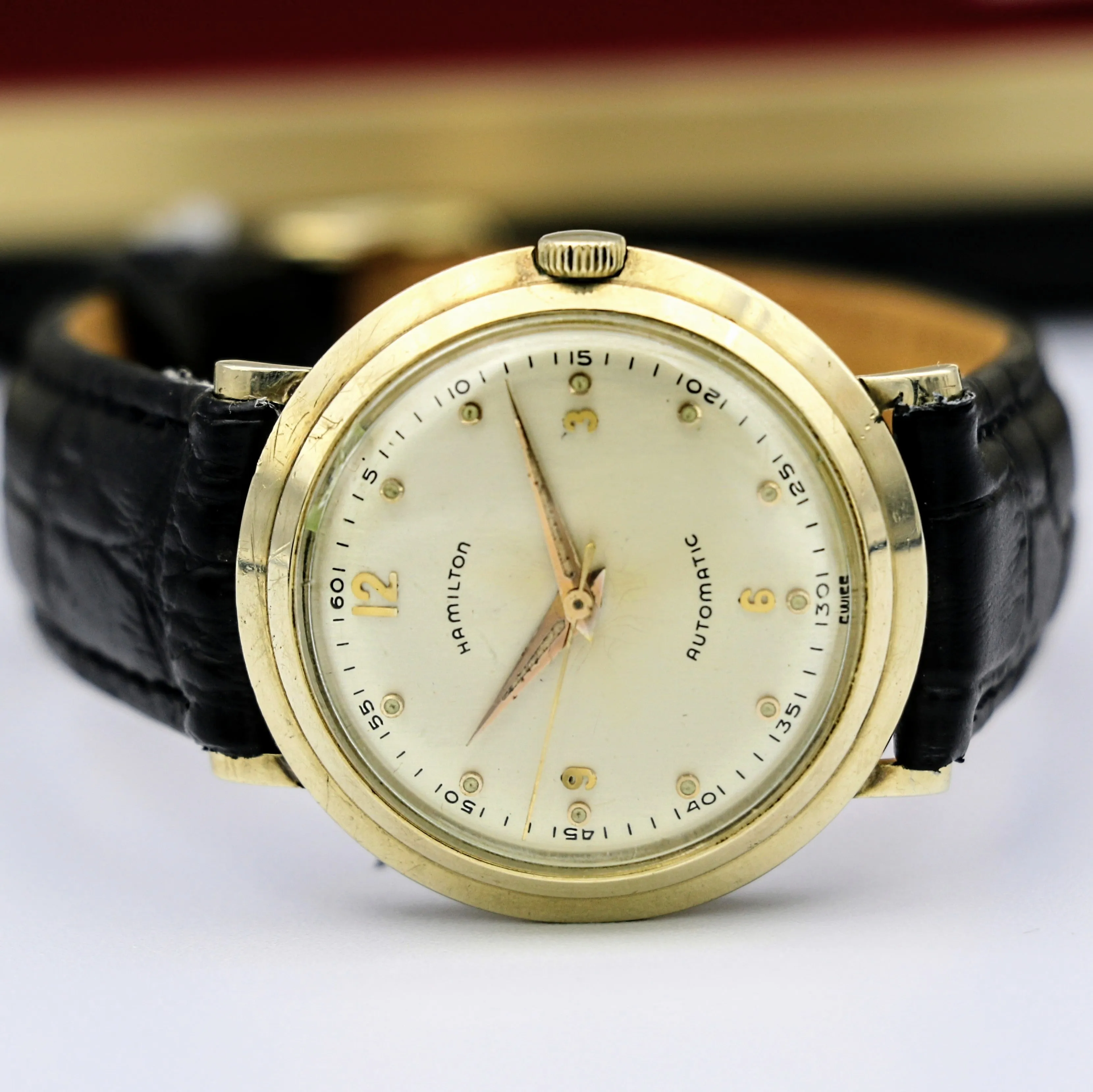 HAMILTON 1950's Automatic K-456 Watch Swiss Made Vintage Wristwatch in BOX!