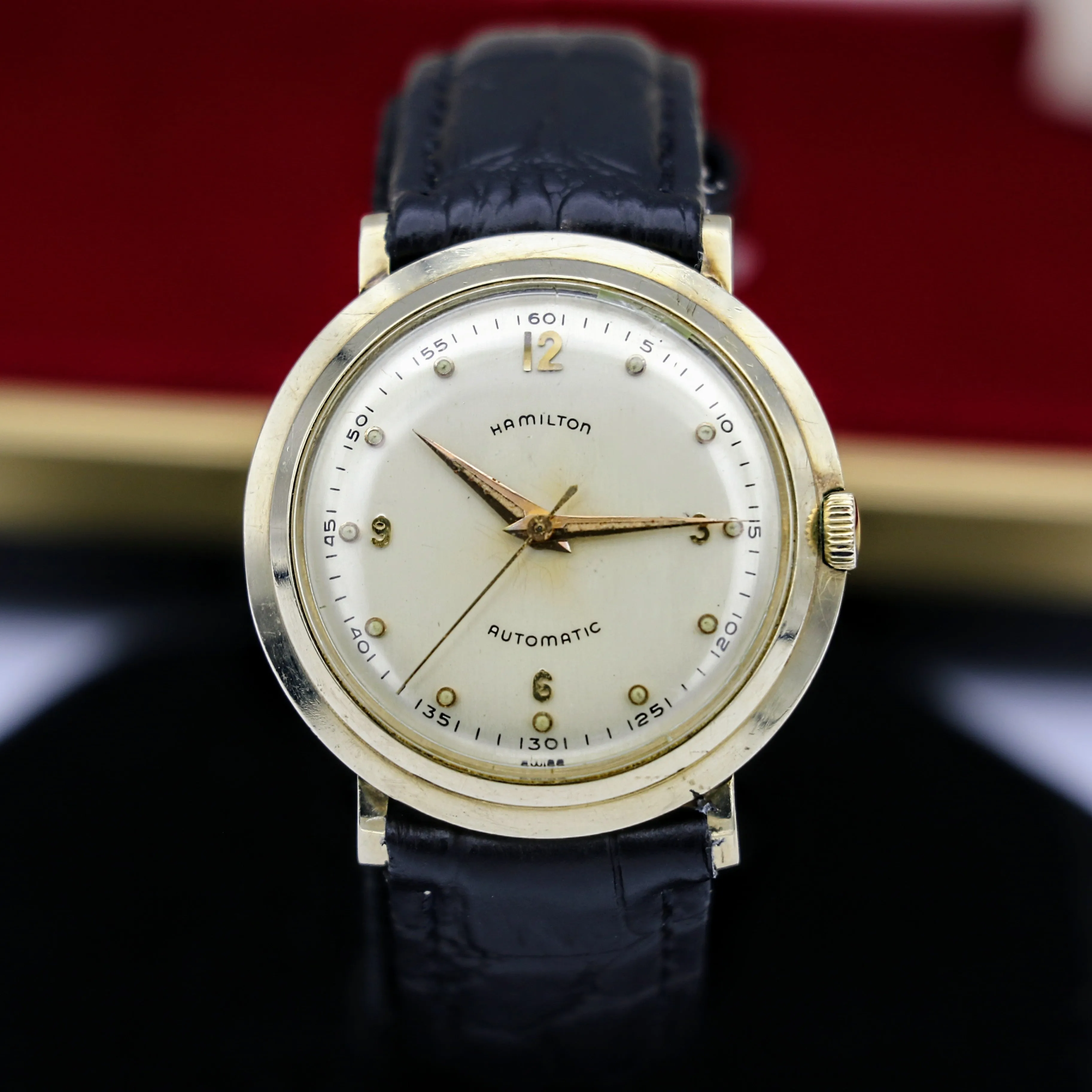 HAMILTON 1950's Automatic K-456 Watch Swiss Made Vintage Wristwatch in BOX!