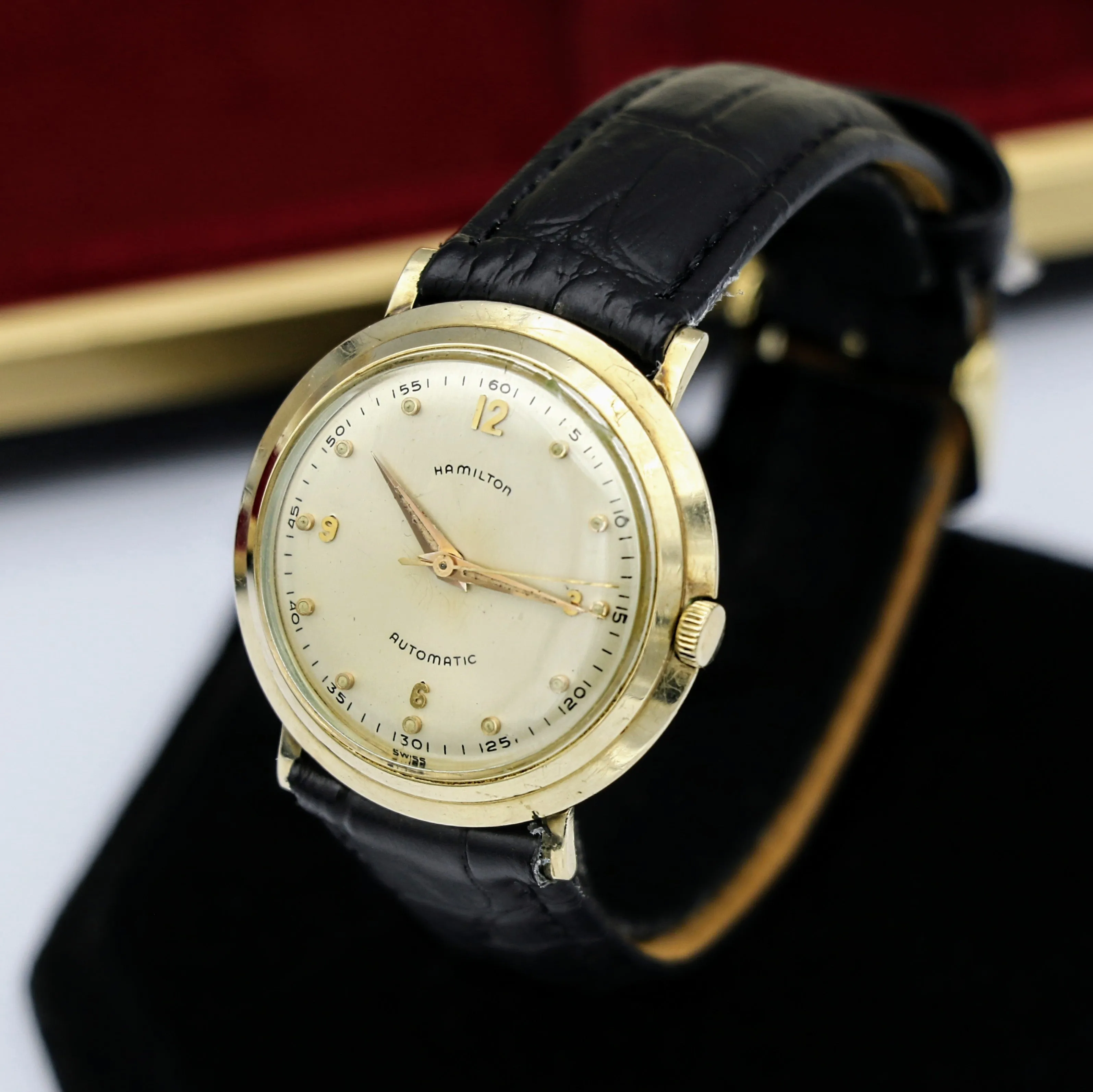 HAMILTON 1950's Automatic K-456 Watch Swiss Made Vintage Wristwatch in BOX!