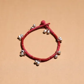 Handcrafted Patwa Thread & Ghungroo Work Anklet