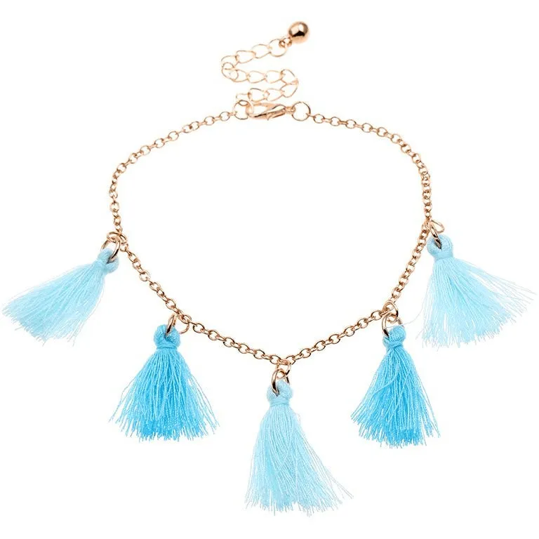 Handmade Natural Rope Hula Anklet - 4 Colors