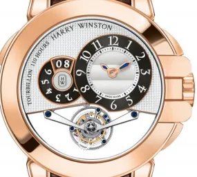 Harry Winston Ocean Tourbillon Big Date 18K Rose Gold Men's Watch
