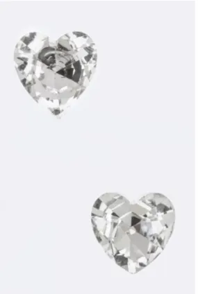 Heart Crystal Stud Earrings