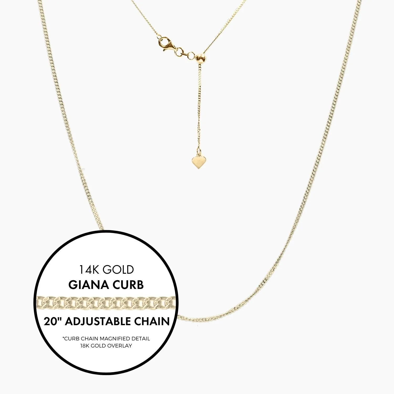 Italian Giana Curb Adjustable Chain