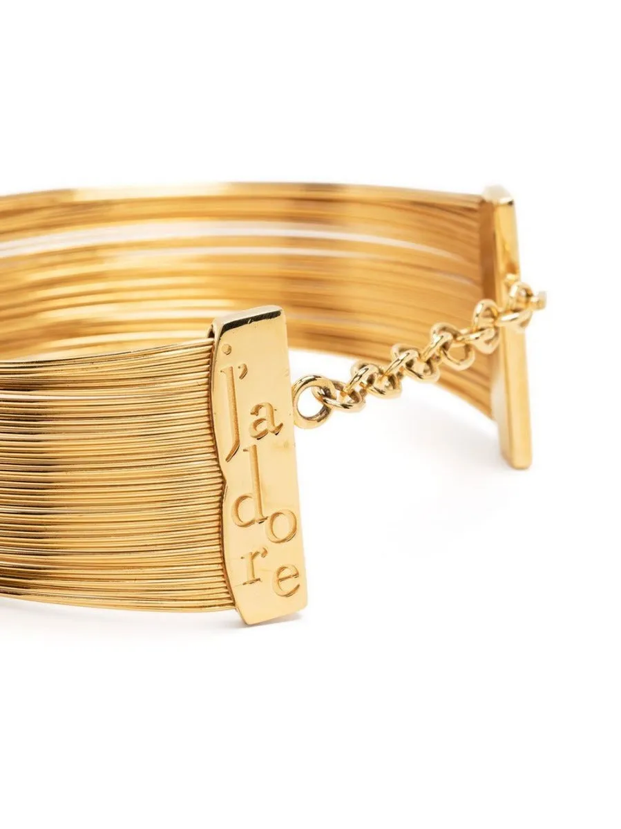 J'adore Gold Wire Torque Choker Necklace