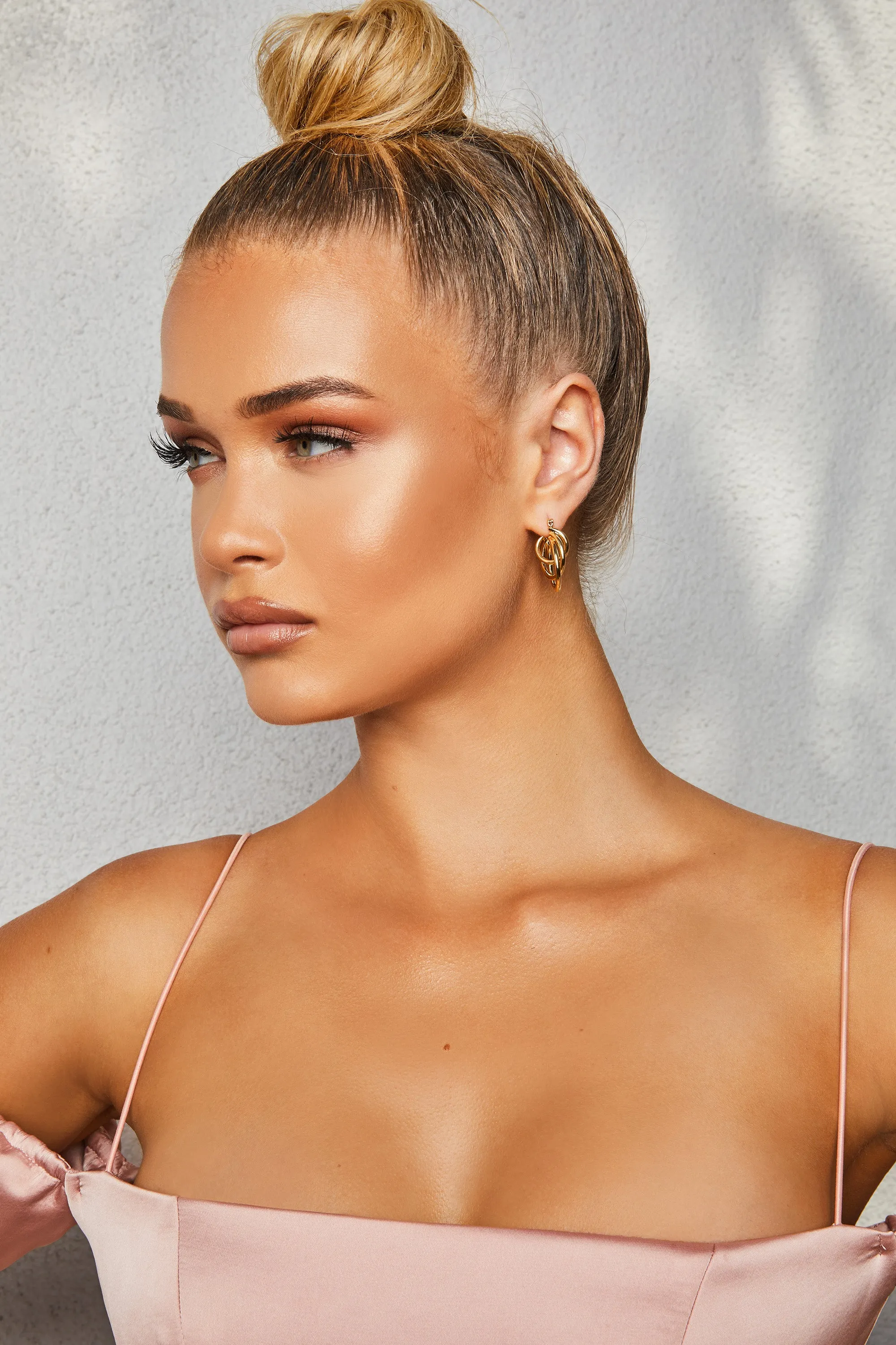 Justin Layered Hoop Earrings in Gold