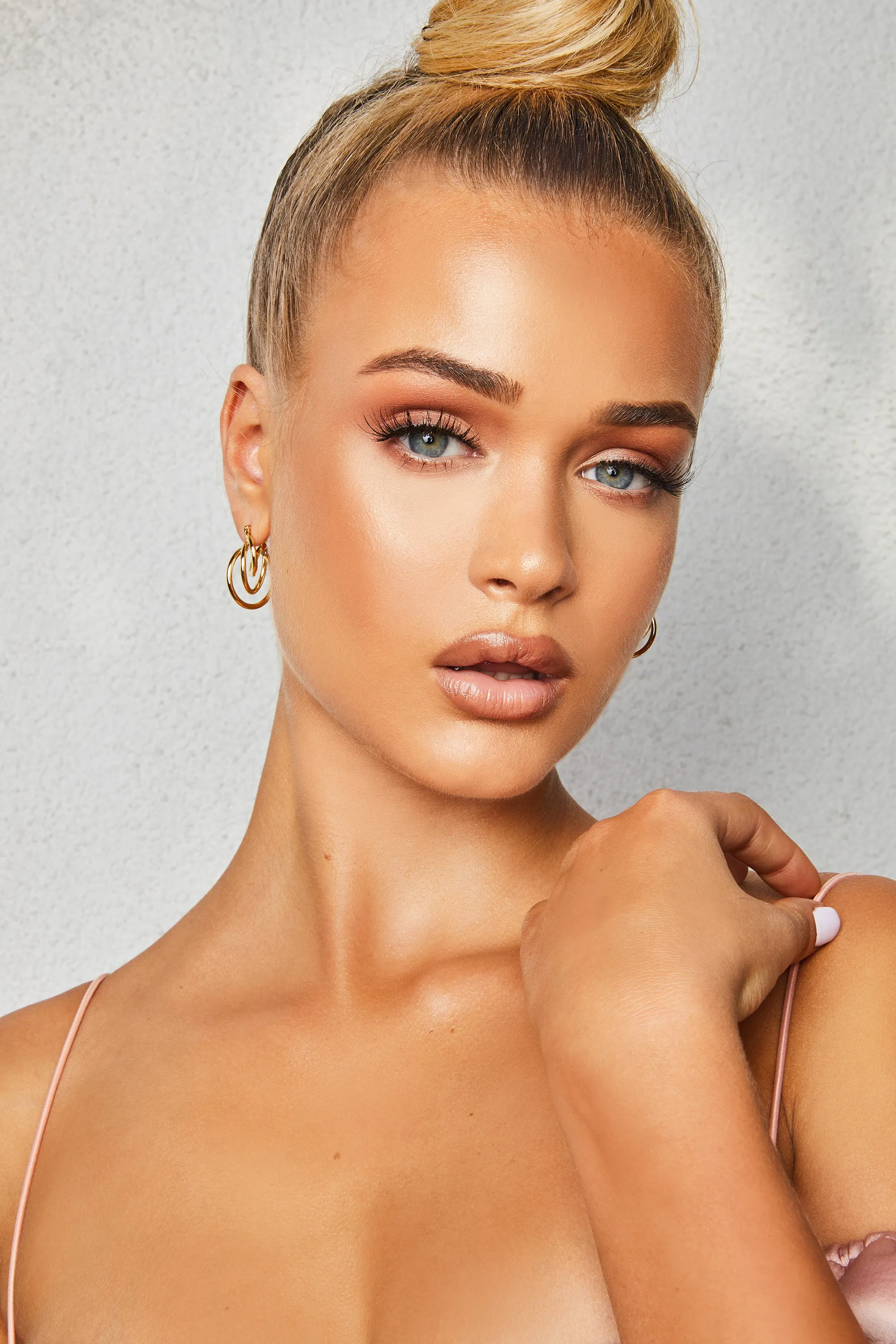 Justin Layered Hoop Earrings in Gold