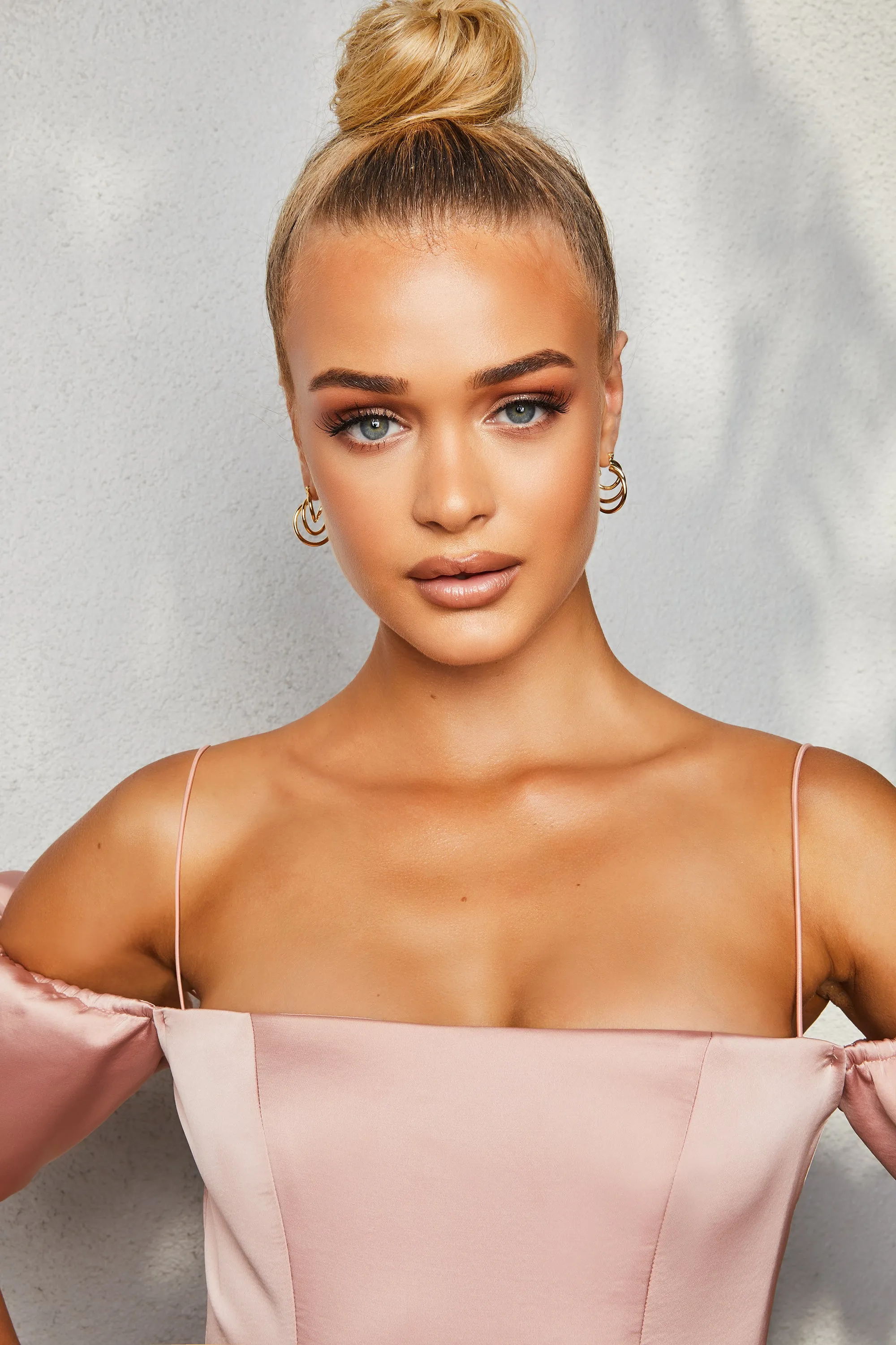 Justin Layered Hoop Earrings in Gold