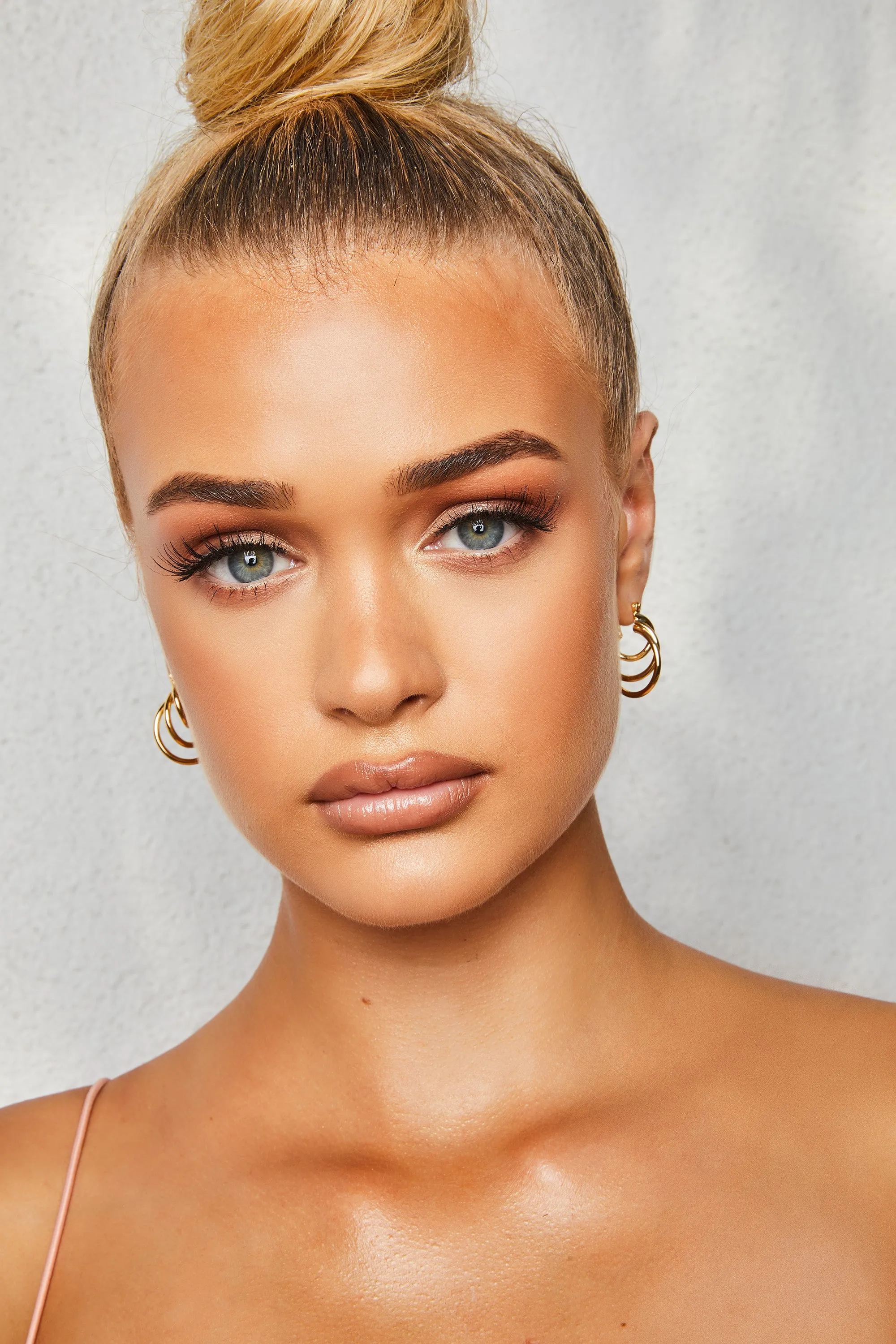 Justin Layered Hoop Earrings in Gold