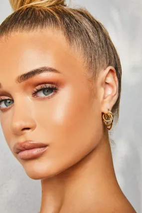 Justin Layered Hoop Earrings in Gold