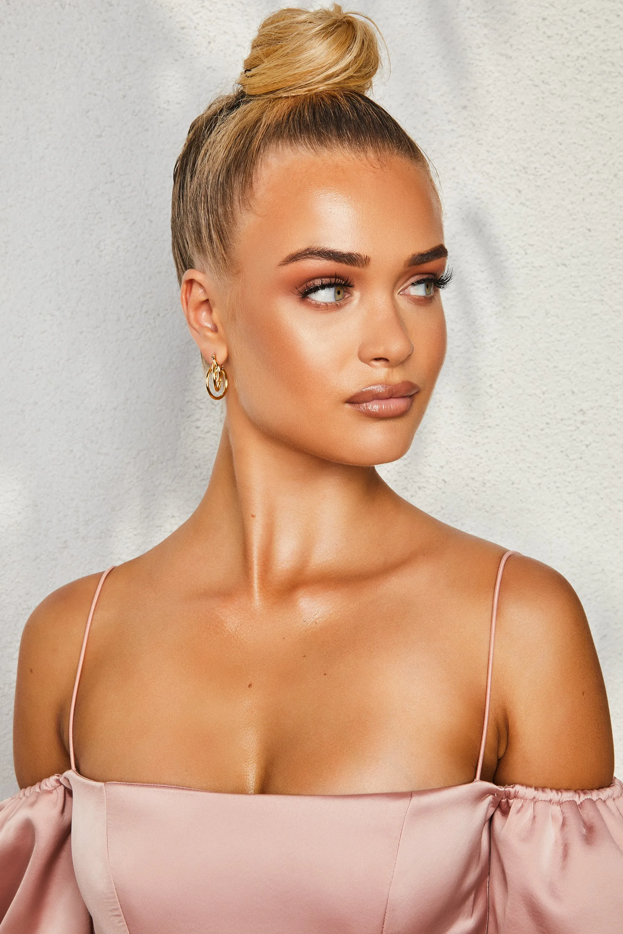 Justin Layered Hoop Earrings in Gold