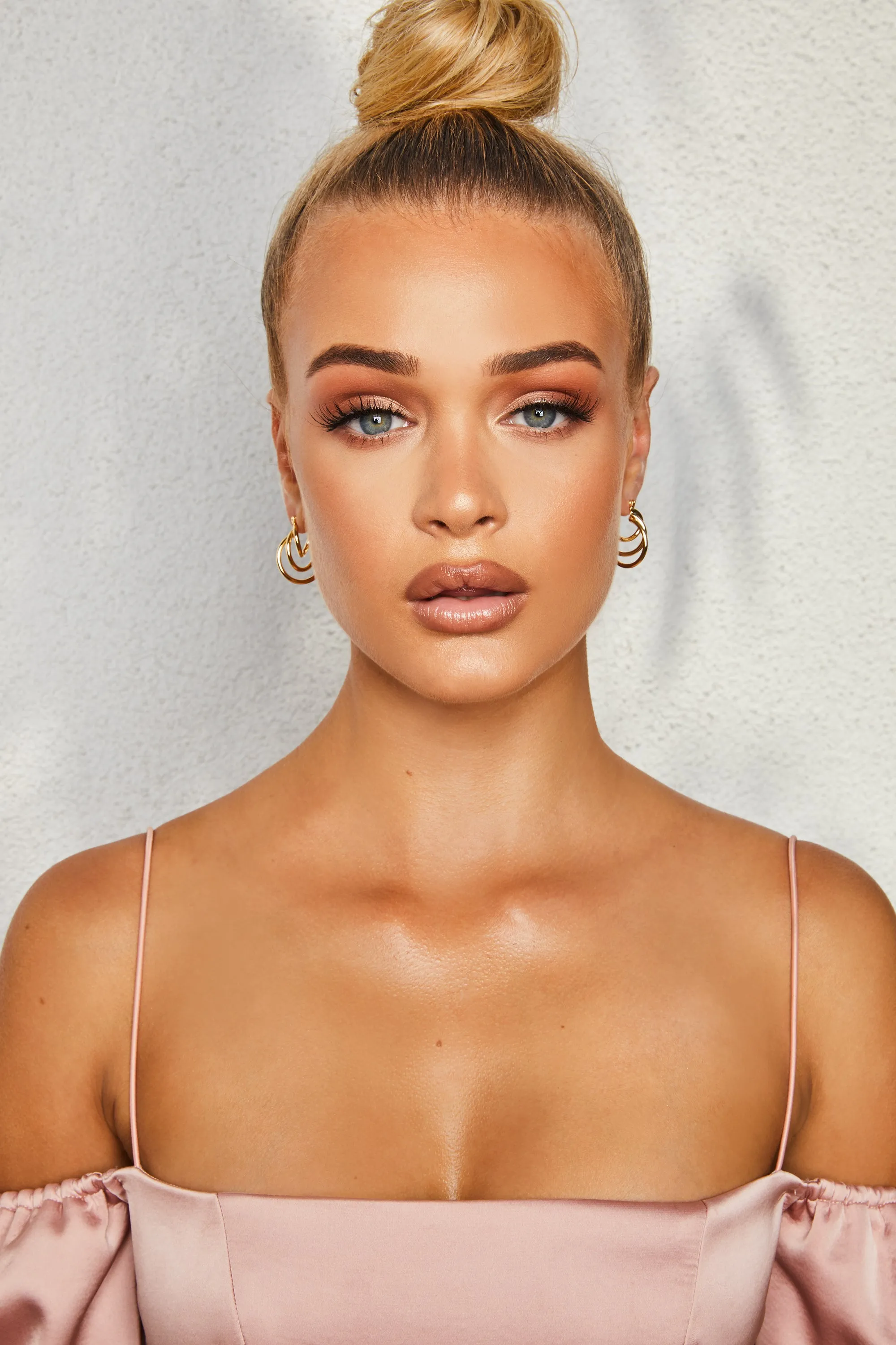 Justin Layered Hoop Earrings in Gold