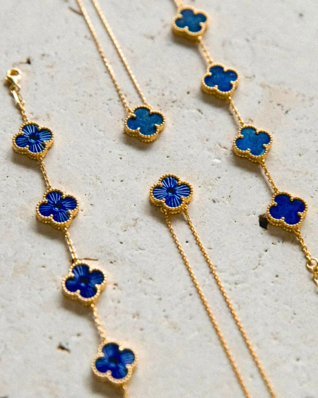 Karma Luxe Necklace Gold Lapis Lazuli Blue