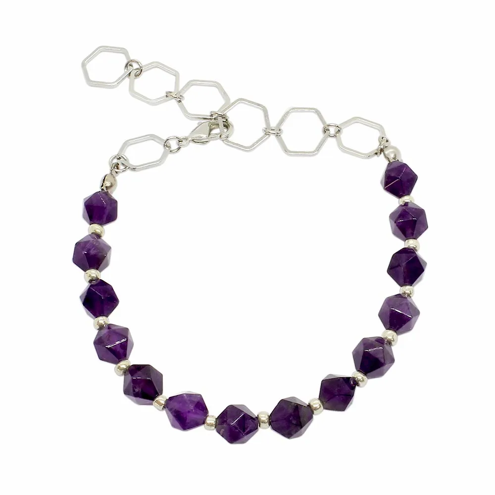 Kiana Hexagon Stone Bead Bracelet & Anklet