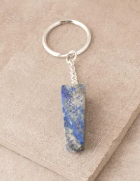 Lapis Gemstone Keychain