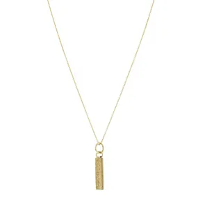 Linear Inglot Pendant (Chain Not Included) | Pre-Loved | 9K Yellow Gold