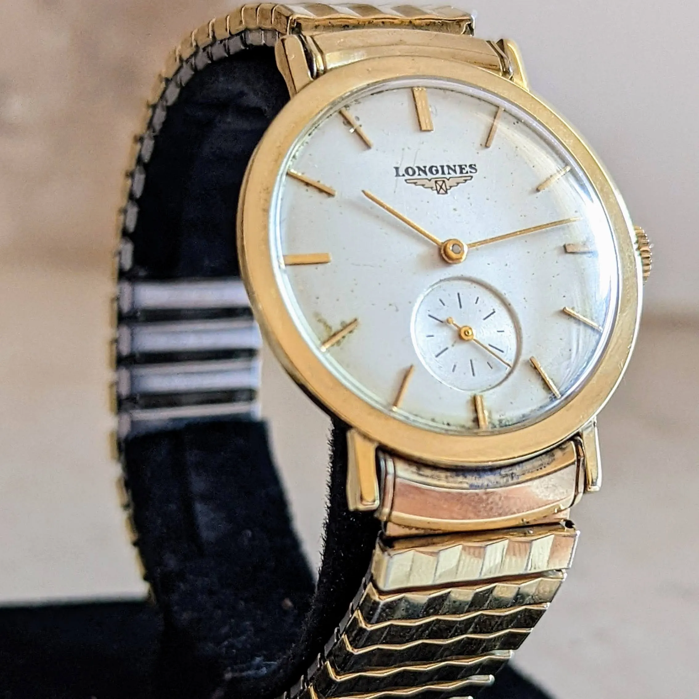 LONGINES Watch Cal 22L 17 Jewels 14K GOLD Vintage Swiss Wristwatch