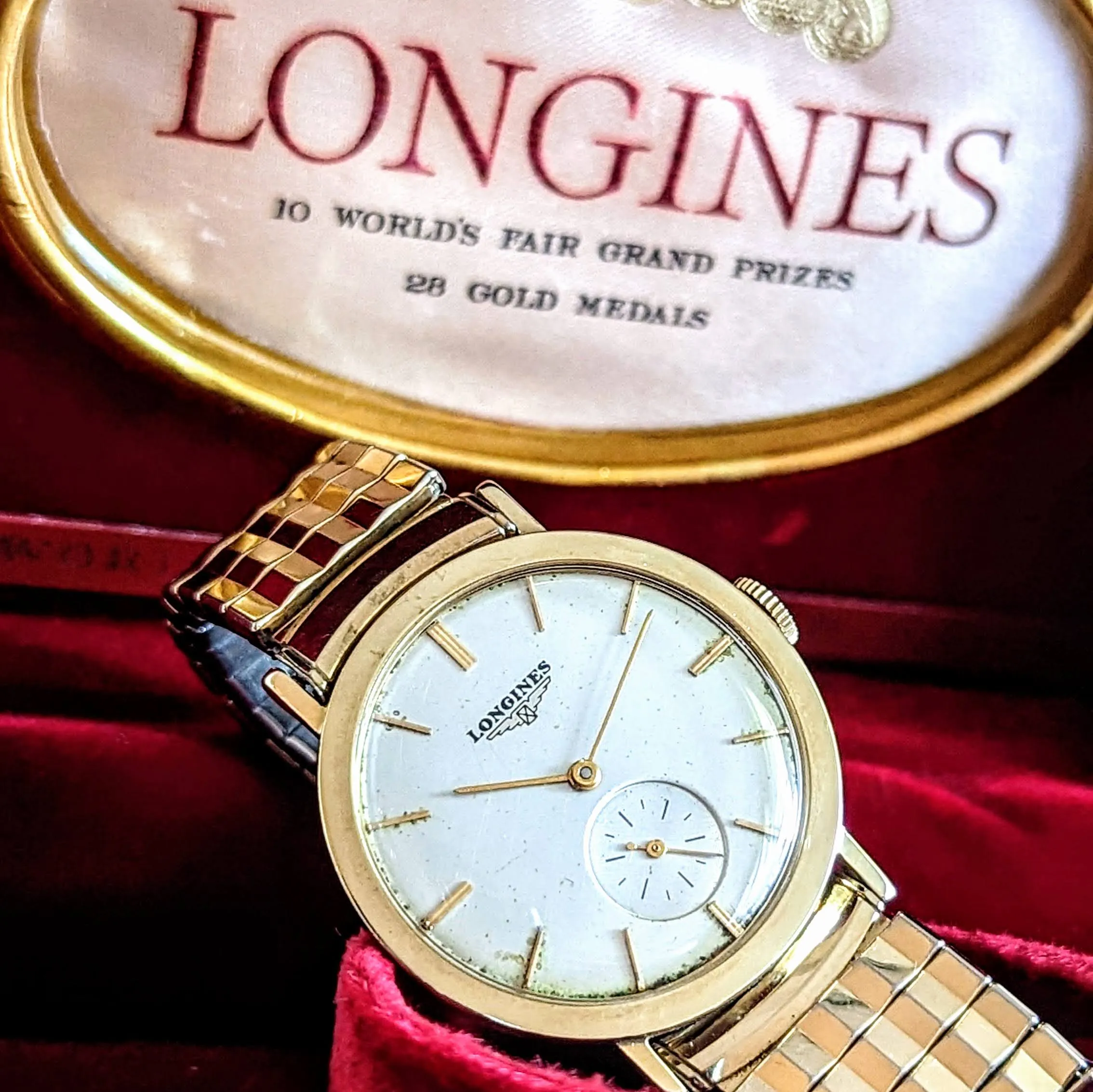 LONGINES Watch Cal 22L 17 Jewels 14K GOLD Vintage Swiss Wristwatch