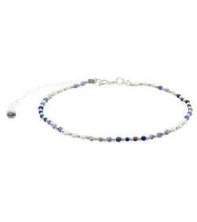 Lotus and Luna Wisdom Healing Anklet