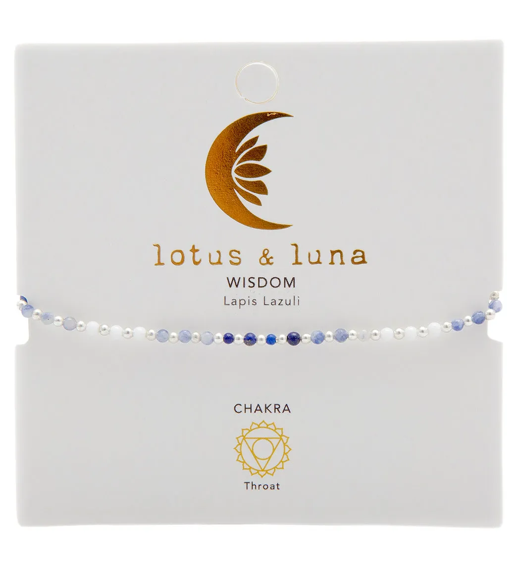 Lotus and Luna Wisdom Healing Anklet