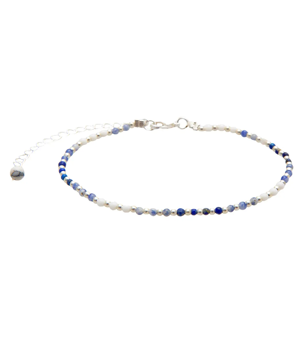 Lotus and Luna Wisdom Healing Anklet