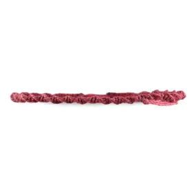 Macrame Twist Bracelet Burgundy