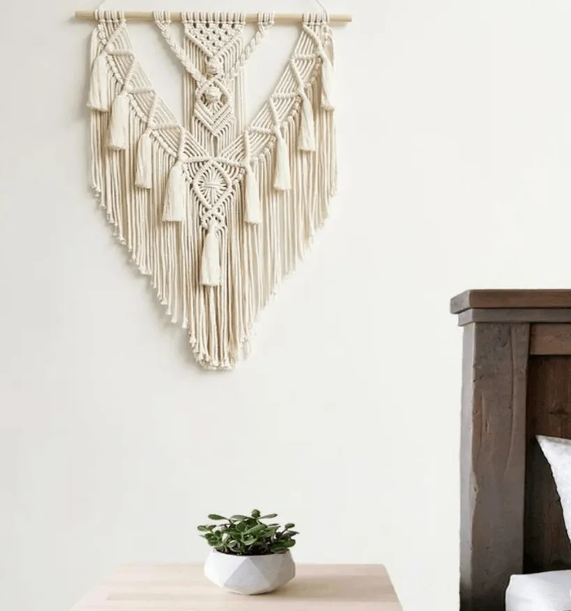 Macrame Wall Hanging Multi-Tassel Handmade boho wall decor for Room Decoration