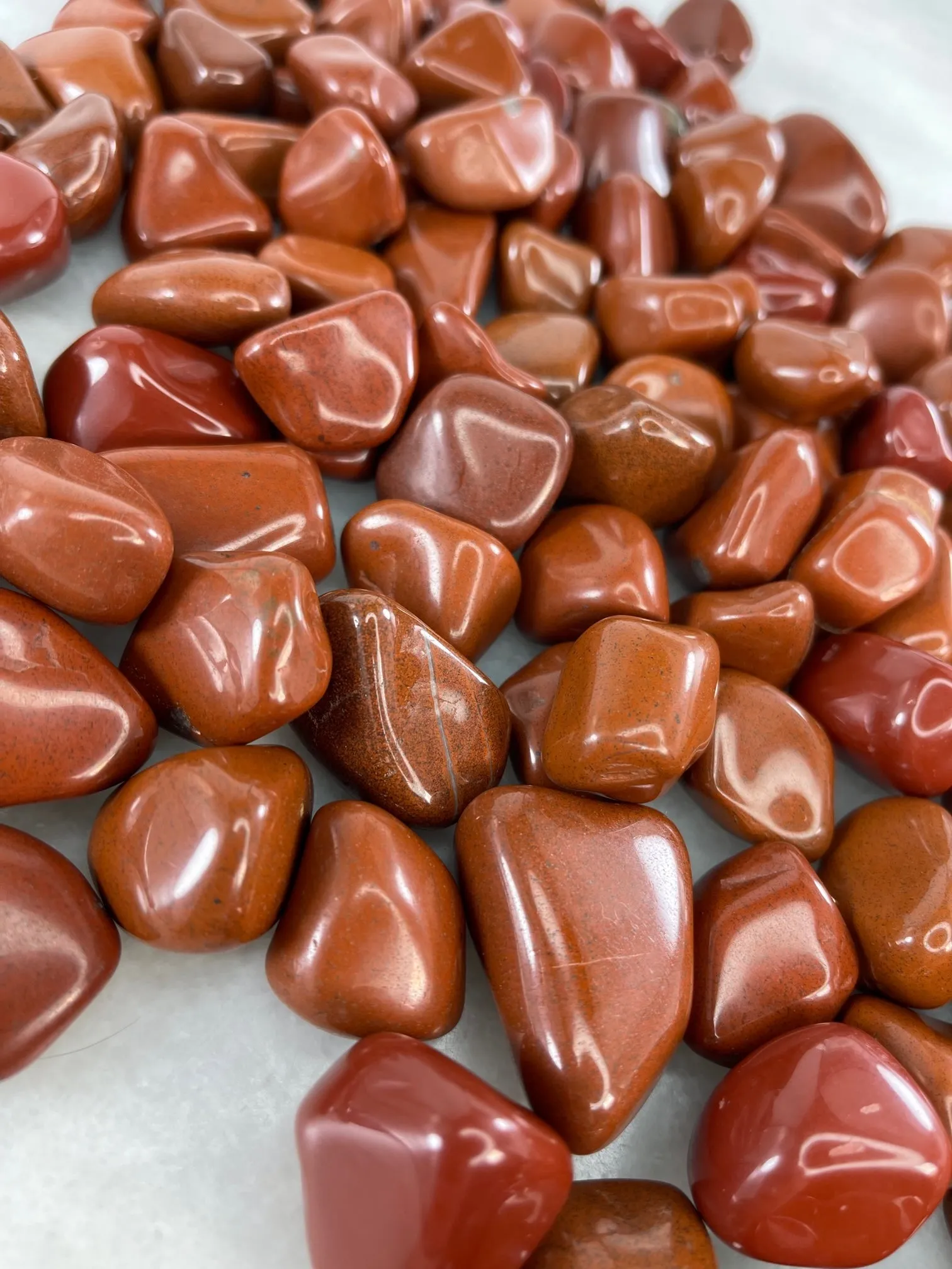 Makeup Altar Crystals Red Jasper Tumbler