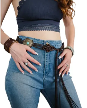 Medallion Macrame Belt