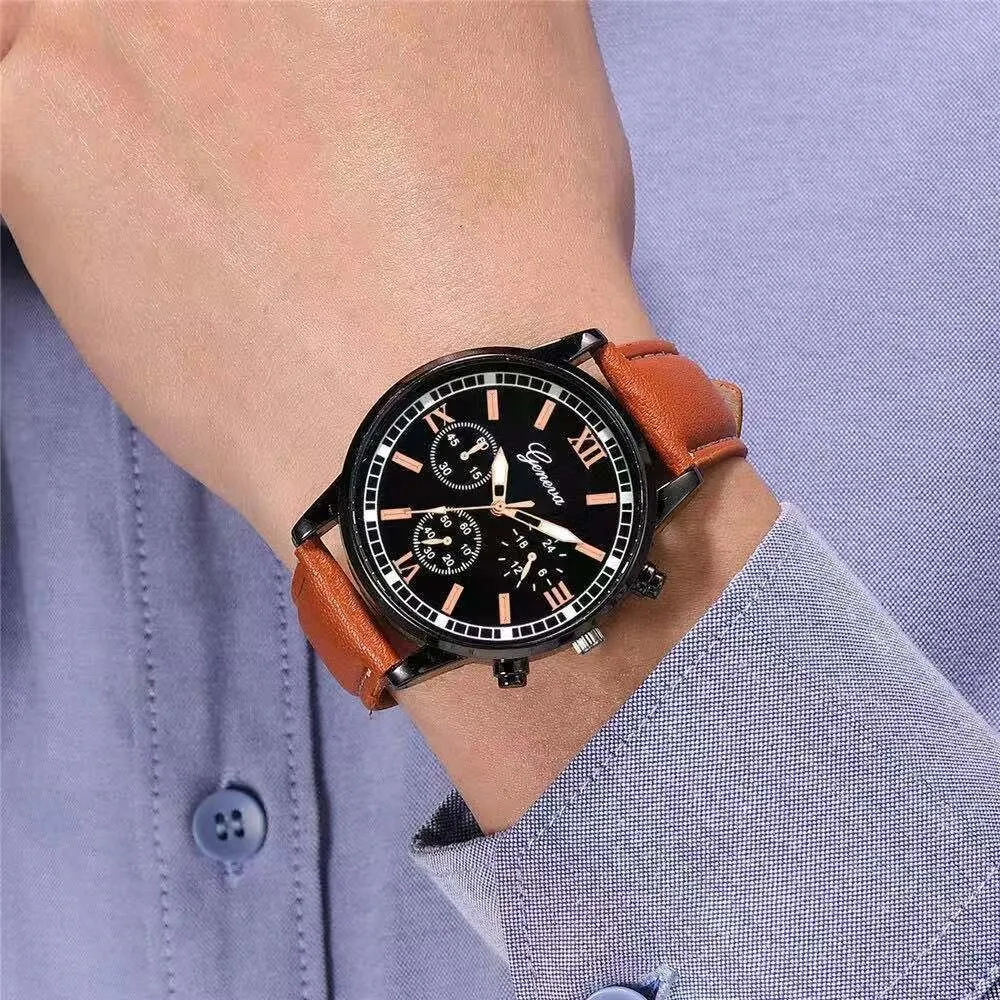 Men's Classic Dial Elegant Quartz Watches