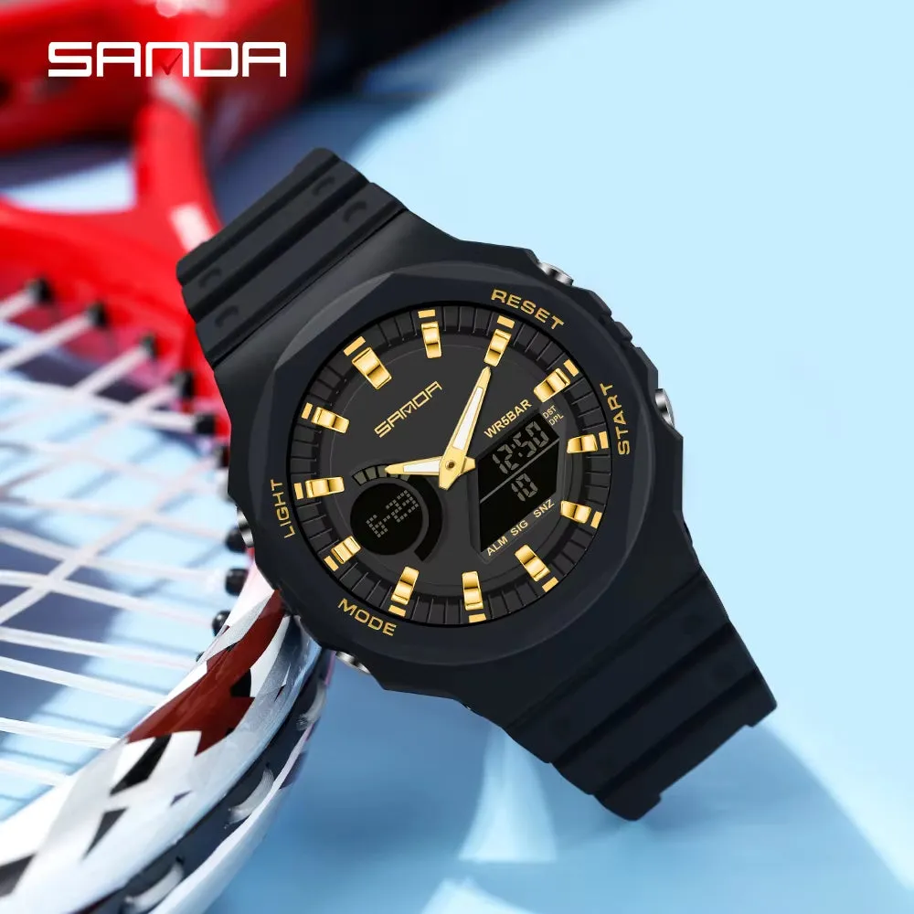 Men's Outdoor Military G-Style Analog/Digital Watch 50M Waterproof