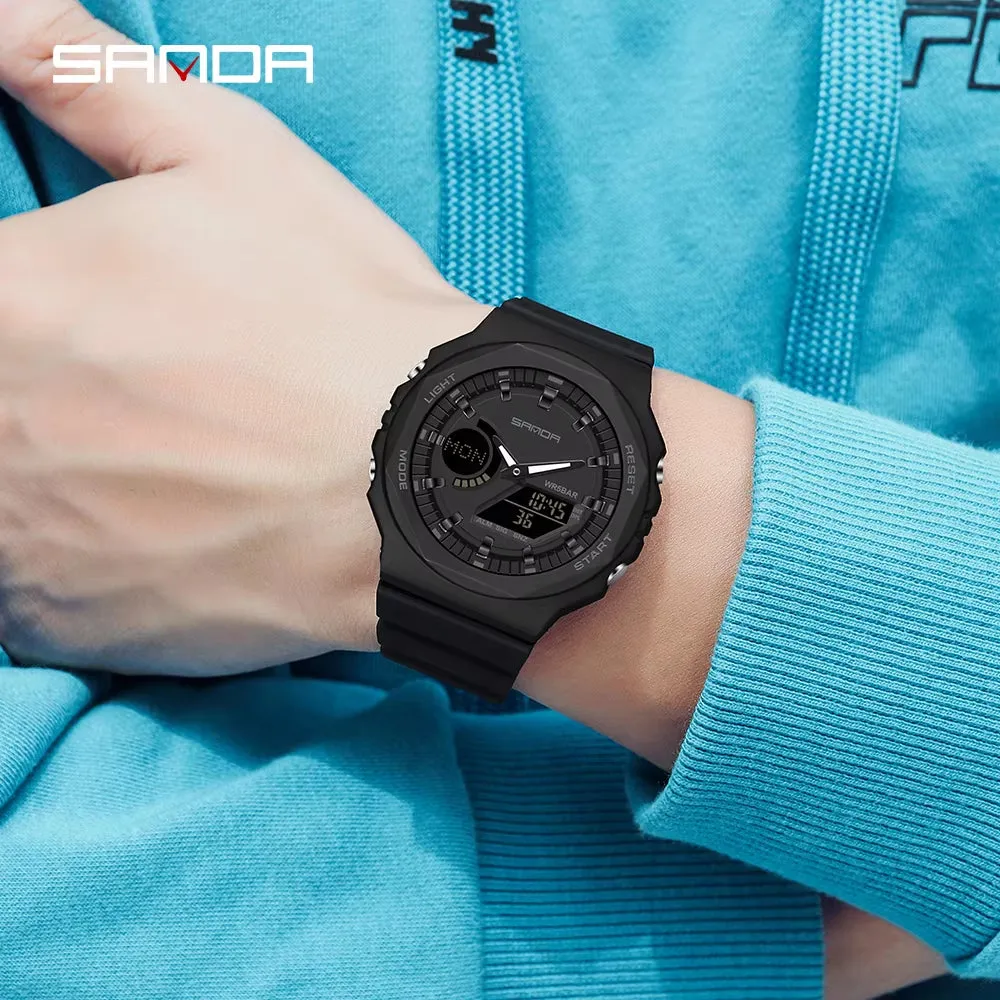 Men's Outdoor Military G-Style Analog/Digital Watch 50M Waterproof